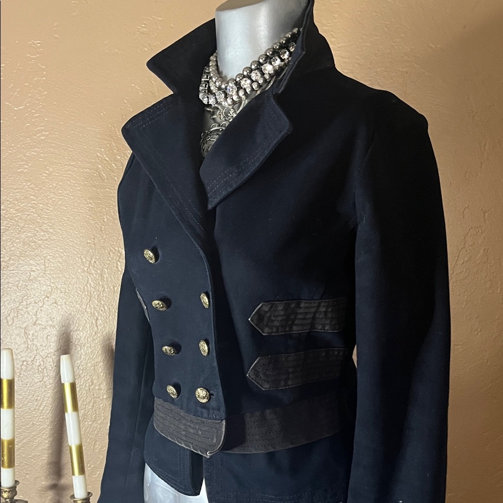 Vintage Polo Ralph Lauren Woman's 1967 Button Up Military Band Style Jacket SZ M - Picture 3 of 10